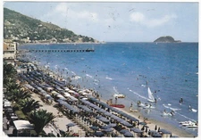 ALASSIO - SAVONA - BEACH AND PIER - TRAVEL 1968 -36451-