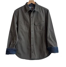 Chrome Industries Button Up Shirt Sz S Gray Workwear Minimalist Normcore Street