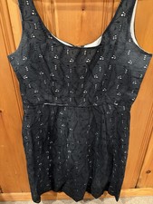 Tahari Black Sleeveless Dress Size 12 Back Zipper