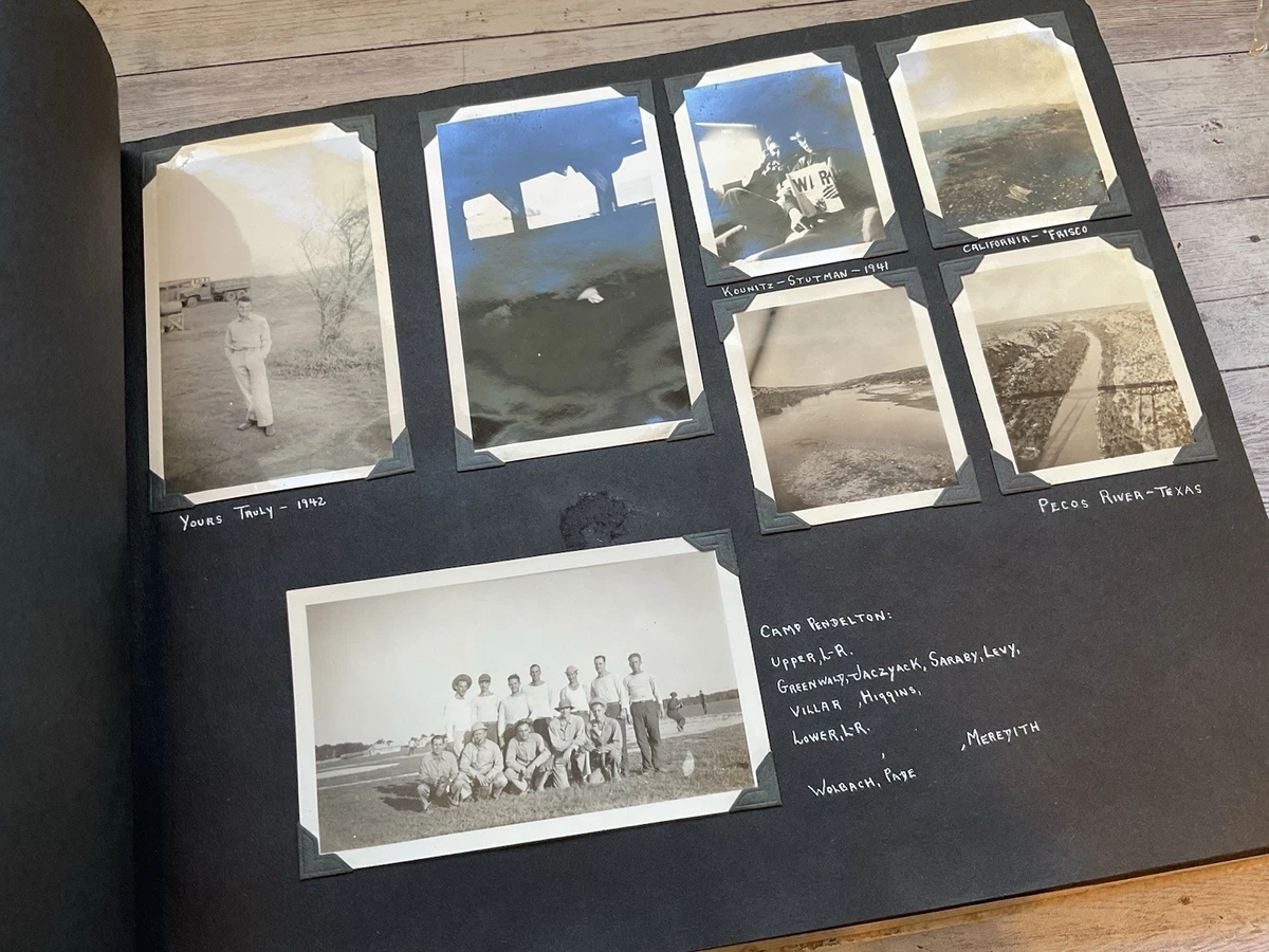 Wwii Photo Album In Original Ww2 Collectible Us Photographs for
