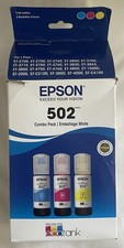 GENUINE Epson 502 EcoTank Tricolor Combo Pack Cyan Magenta Yellow NEW Exp 5/29