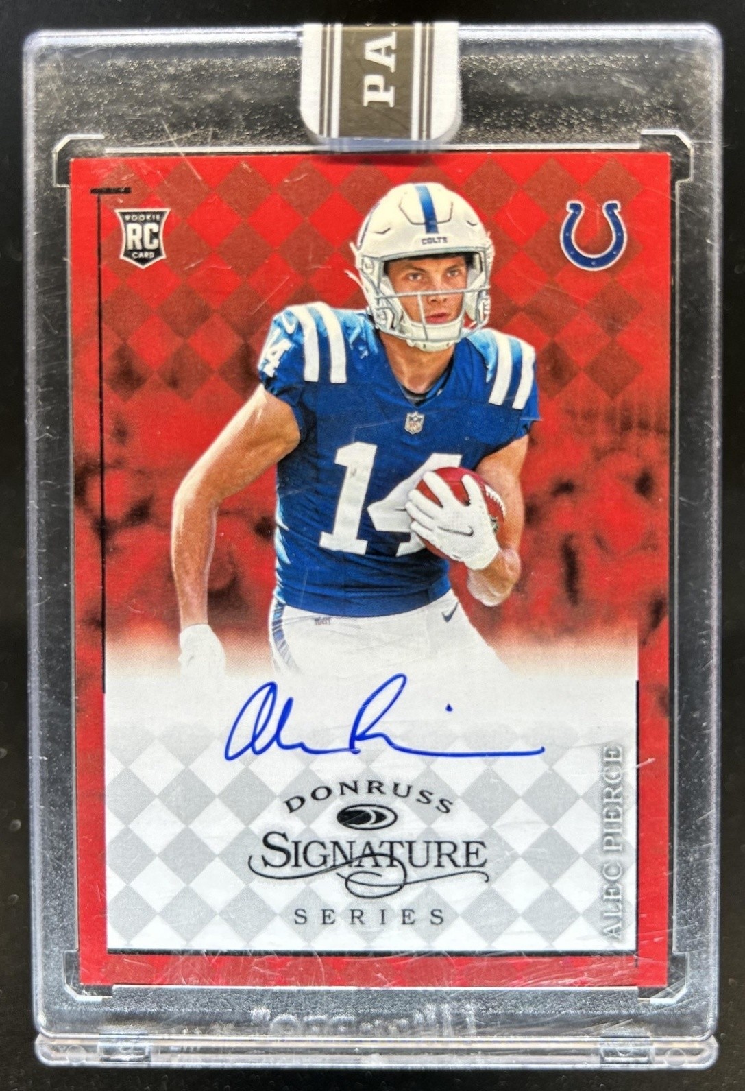 Alec Pierce Panini Instant NFL Donruss Signature Series #DS19 Red