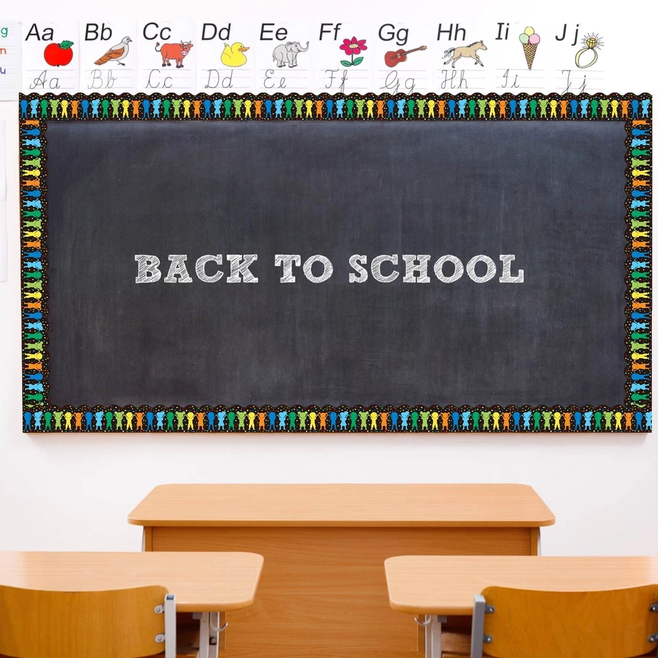 66 Ft Puzzle Scalloped Bulletin Board Borders Decorative Kids Puzzle Pieces B... - Image 4 of 4