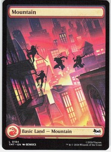 Mountain 194 Teenage Mutant Ninja Turtles TMT Full Art Basic Land