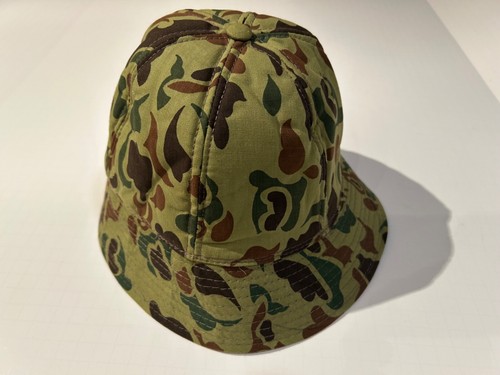 Vintage YA WWII Style Frog Skin Duck Camo Bucket Hat Cap Hunting M Never Worn - Picture 3 of 8