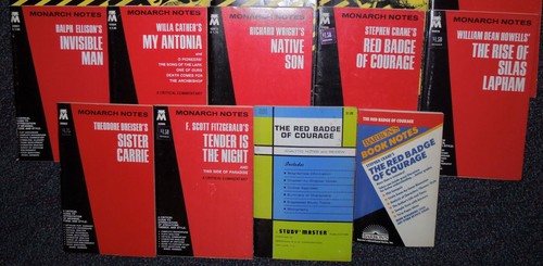 Cliff's, Monarch, Spark Notes & Study Master Classic American Fiction Lot x24 - Picture 3 of 3