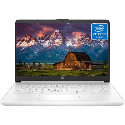 HP 14'' Laptop for Student and Business,Intel Celeron N4120,8GB RAM,64GB eMMC