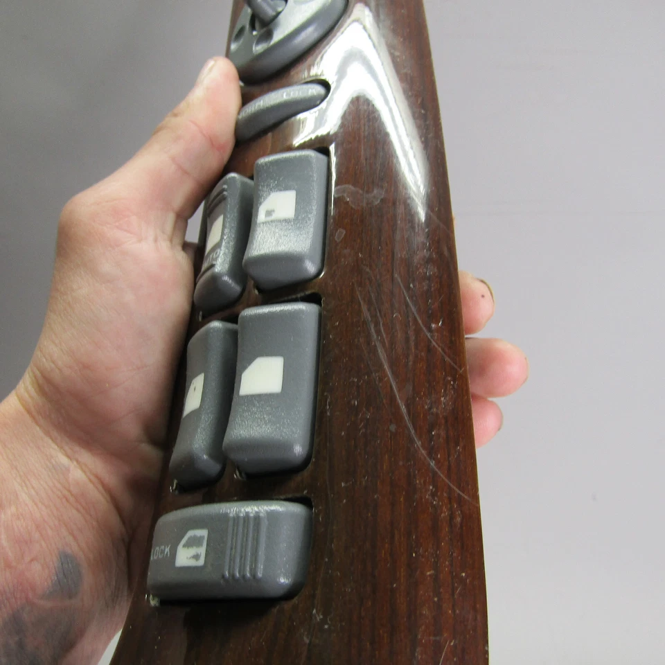 1999-2000 GMC Yukon Denali Escalade Door Window Switch 1996 1997 Wood Grain - Image 2 of 4
