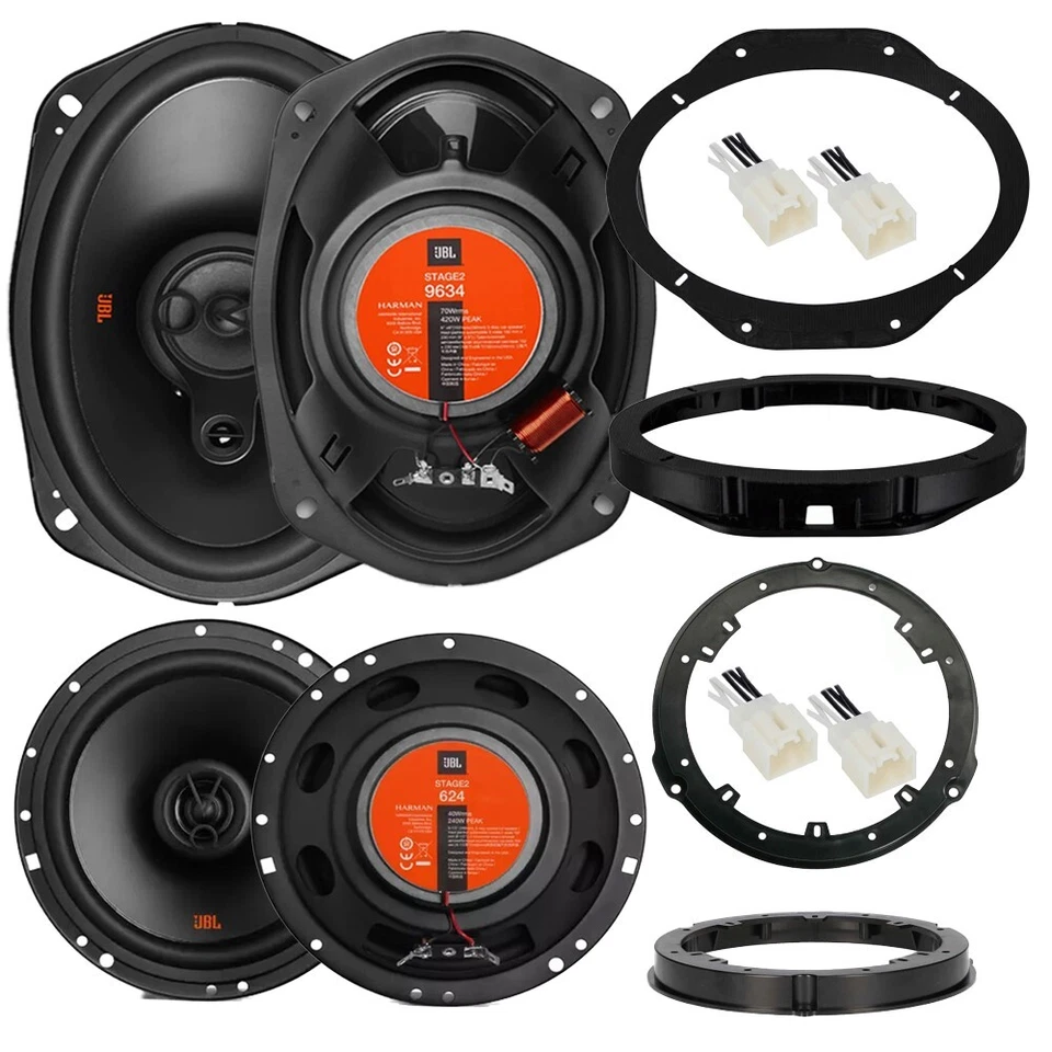 JBL Stage2 420Watt Front & 240W Rear Door Speakers for 2015-2024 Ford F-150 - Image 2 of 4