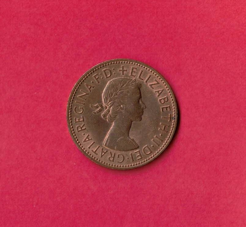 GB GREAT BRITAIN KM897 1964 PENNY VF VERY FINE CIRC LARGE OLD COIN