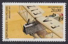 FRANCE 1997 Air 20f Breguet 14 Biplane SG 3456 MNH/** (CV £10)