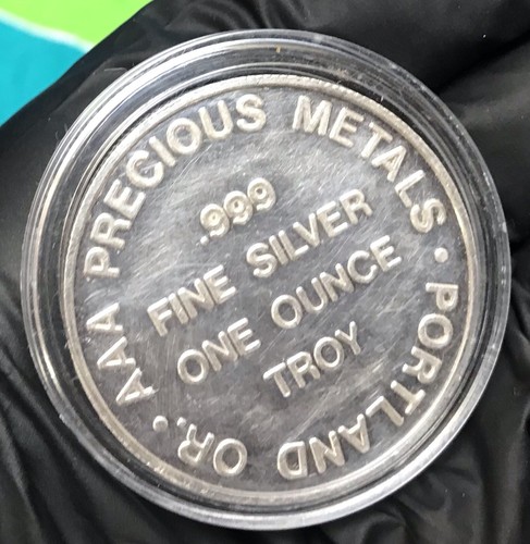 OREGON BEAVER, 1oz SILVER ART ROUND, .999 SILVER, AAA PRECIOUS METALS, NICE! - Picture 2 of 15