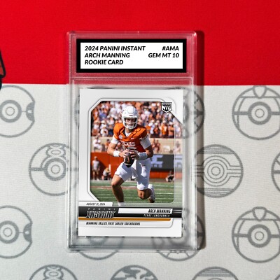 Ama Rc Card Graded 10 ARCH MANNING #AMA RC Rookie Card 2024 Panini Instant NIL | eBay