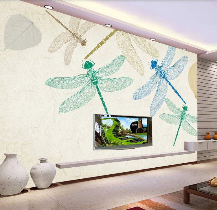 3D Color Dragonfly 11186NA Wallpaper Wall Mural Removable Self-adhesive Fay