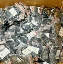 Qty 1,380 Micro USB Cable WCA145 6" Black - Each bag contains 4 cables NIB NEW