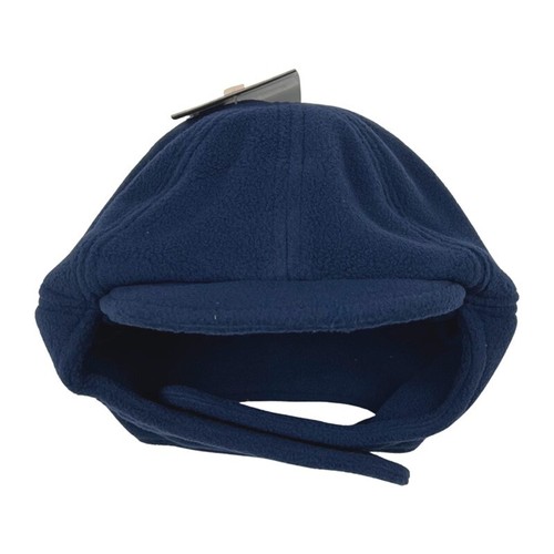 Infants Nike Polar Fleece Flap Cap Navy Blue Hat Swoosh Y2K BNWT Winter Unisex