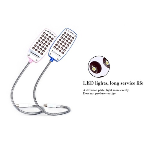 USB -Leselampe mit 28 LED -Leuchten mit flexibles Schwanenhals für Laptop (blau) - Afbeelding 3 van 4