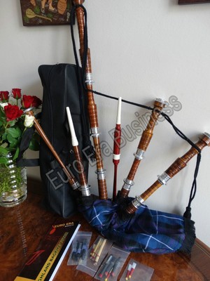 Great Highland Bagpipes By EURO ERA - Nickel Mounts (Beginner Starter Package)