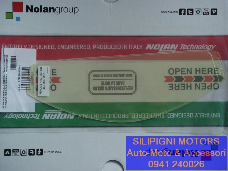 NOLAN Pinlock-Antifog Clear X-LITE X-803/U.C./RS/X-802/R/RR/ULTRA X702/GT X661/ET X603