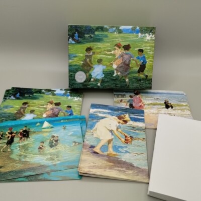 Galison Edward Henry Potthast Children At Play Notecards With Envelopes Open Box