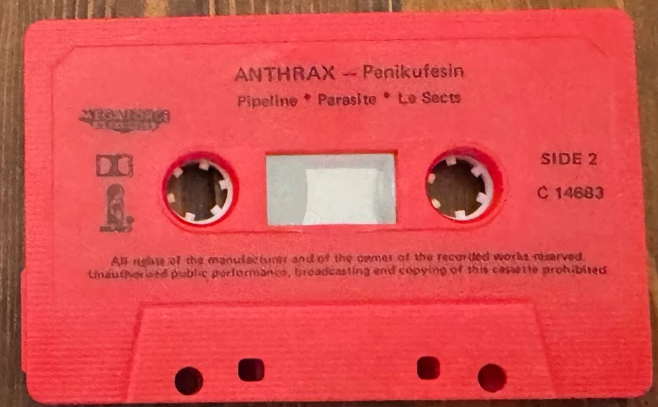 Anthrax ‎– Penikufesin (Cassette OZ 1989 VG+/NM) Thrash, Speed Metal - Image 4 of 4