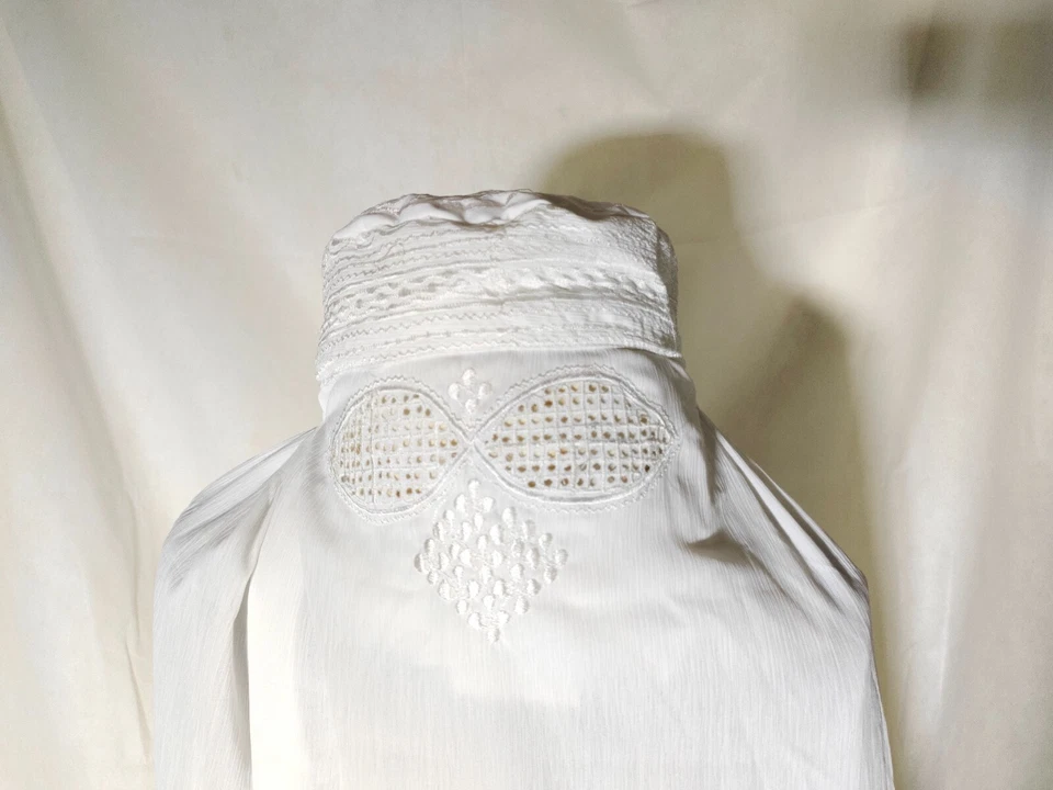 Velo de abaya afgano hiyab islámico caftán musulmán premium afgano para mujer topi burka Foto 4 de 4