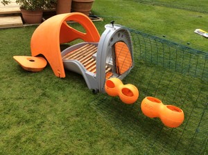 Omlet Eglu Classic Chicken Coop House 2m Run Feederdrinker
