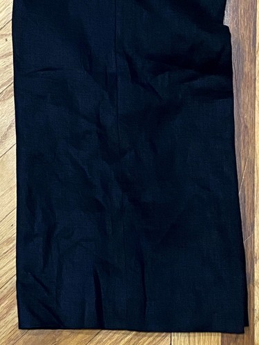 Lauren Ralph Lauren 100% Linen Wide-Leg Pants | Navy Blue | Womens 12 - Picture 9 of 9