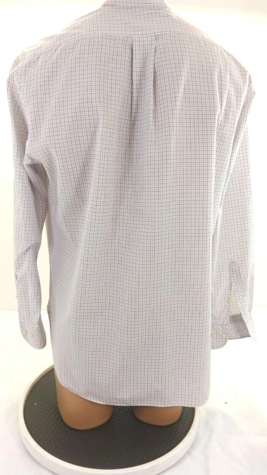 MASTAI FERRETTI MENS MULTI-COLORED PLAID OXFORD DRESS SHIRT SIZE 151/2 - 34/35 - Image 4 of 4