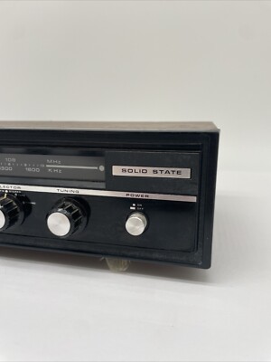 Standard Solid State Rare Vintage Tuner Receiver Wood Grain SR