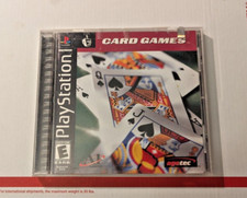 2001 age tec Card Games PlayStation PS1 game case booklet Tested