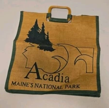 Large Acadia Maine's National Park Tote Bag