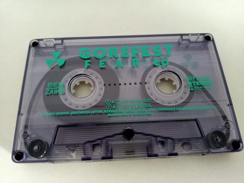 Gorefest - Fear - Cassette, Made In Poland 1995 - Foto 2 di 9