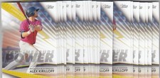 Lot of (23) 2020 Topps Pro Debut  ALEX KIRILLOFF Tape Measure Power Twins