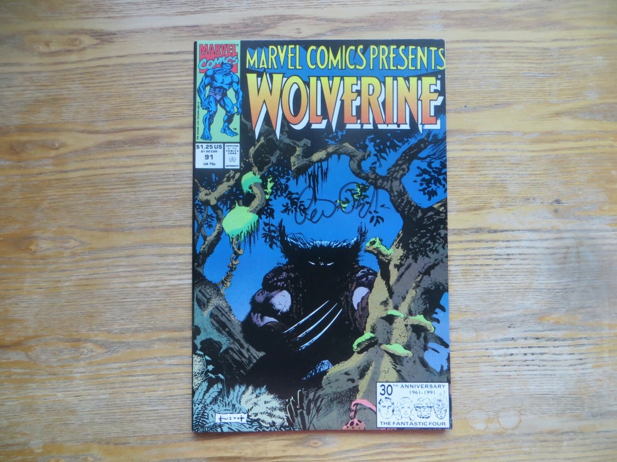 1991 MARVEL COMICS PRESENTS, MCP # 91 WOLVERINE SIGNED BY PETER