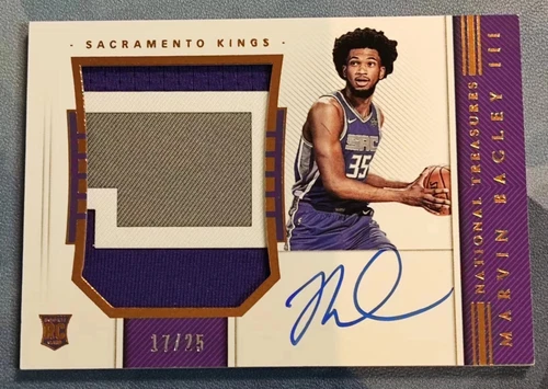 2018-19 National Treasures RC Rookie PatCH Auto Marvin Bagley III 17/25