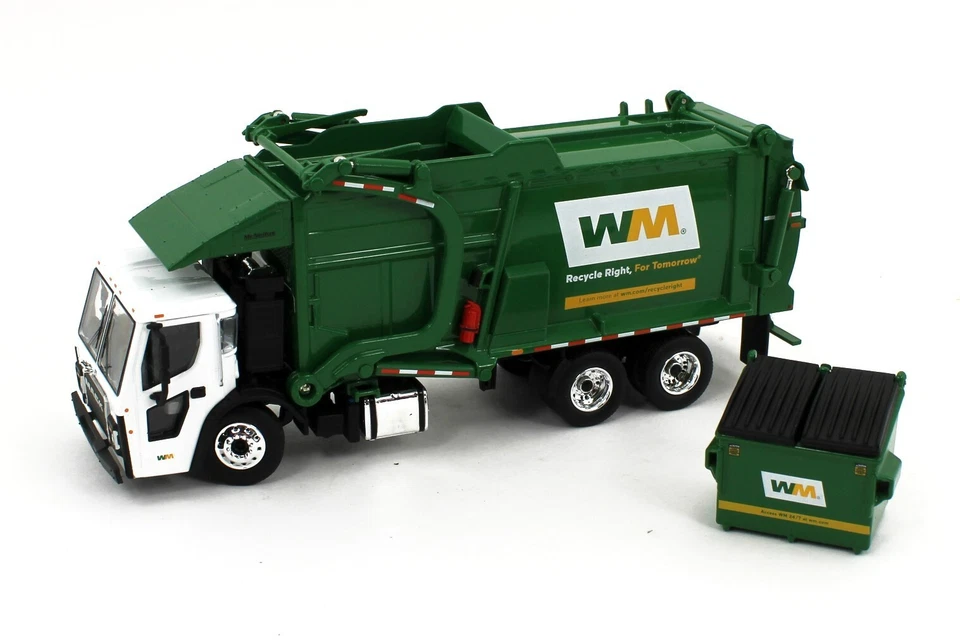 2024 NEW 1:64 DCP *WASTE MANAGEMENT* Mack LR Front Load Garbage Refuse Truck NIB - Image 2 of 4