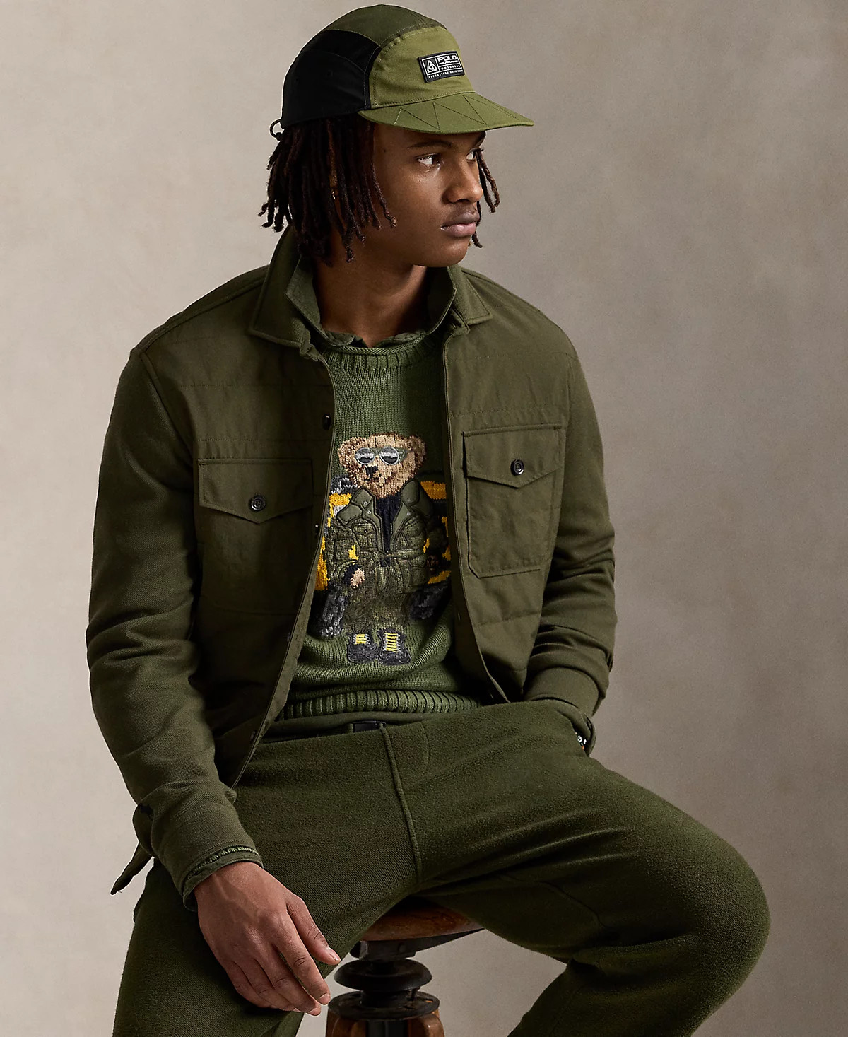 Polo Ralph Lauren Men's Hybrid Shirt Jacket - XXL - Armadillo/Windsor Color