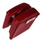 Vivid Black 5 Stretched Extended Hard Saddlebags Fits For 93-13 Harley Touring