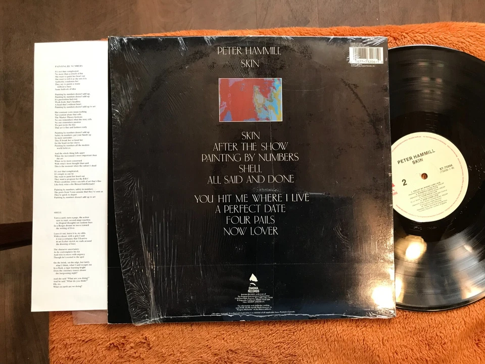 PETER HAMMILL 1986 skin LP prog synth VAN DER GRAAF GENERATOR w/shrink +hype sti - Image 3 of 4