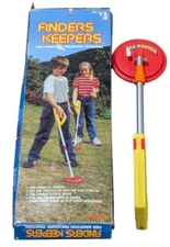 VTG 80s Tiger Electronic Toys Finders Keepers Metal Detector Treasure Box 1985