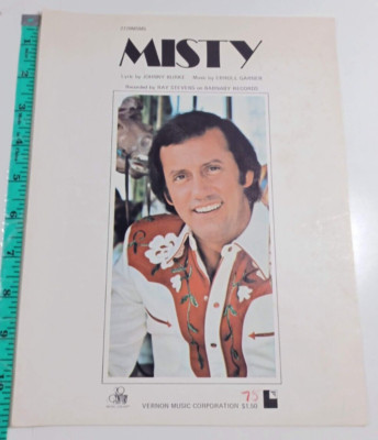 Misty Erroll Garner Johnny Burke Voice Piano Guitar Sheet Music good ray stevens