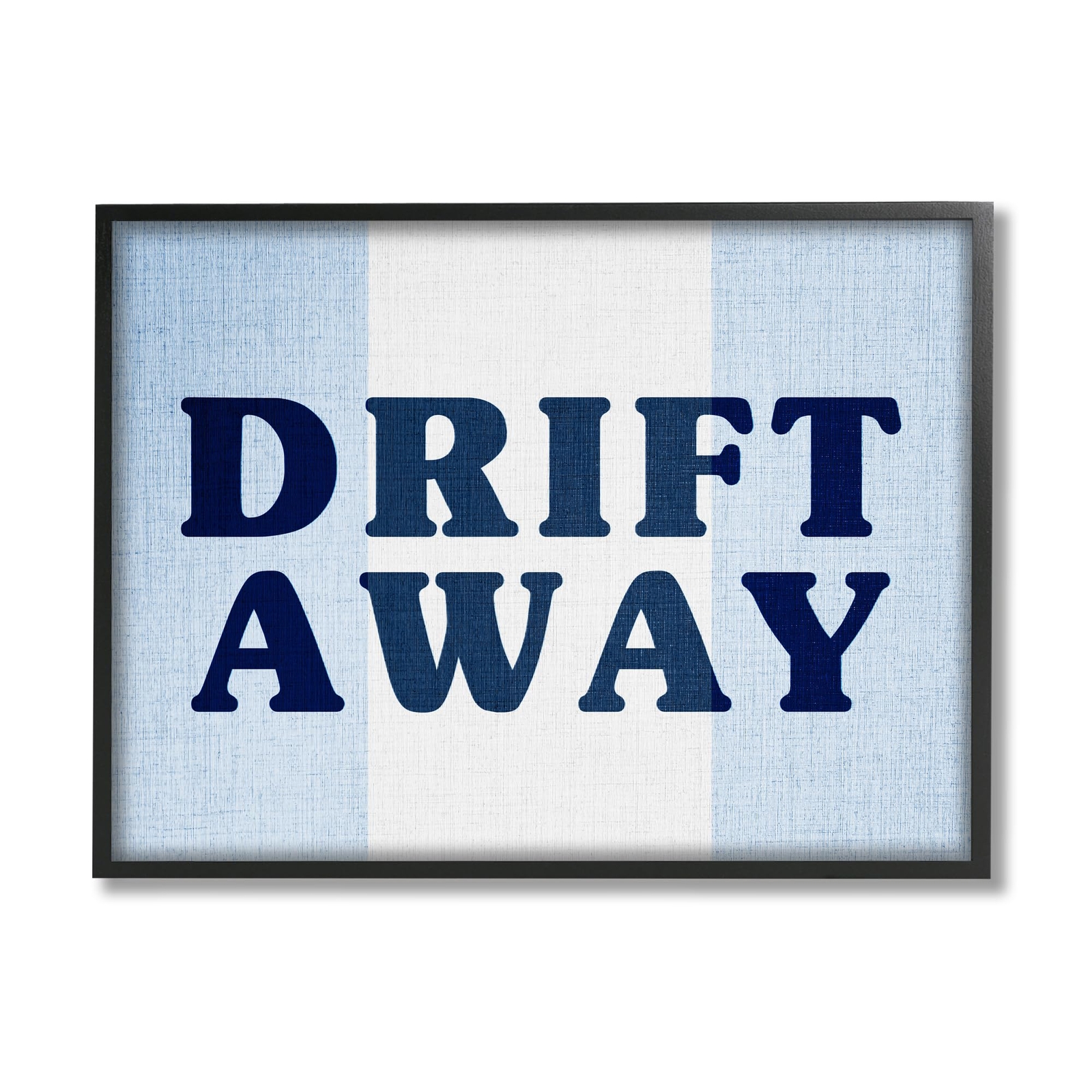 Drift Away on Stripes Framed Giclee Art by Lil' Rue