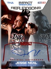 2012 TRISTAR TNA Impact Reflexxions Autographs Red #55 Jesse Neal Auto /25 NM-MT