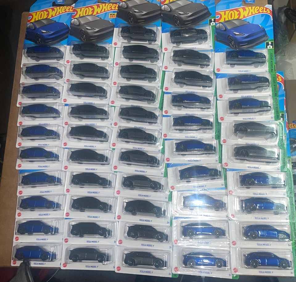 Hot Wheels Tesla Modelo Y HW Verde Velocidad 15/250 Mattel Diecast Lote de 50 Foto 2 de 3