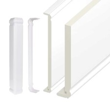 UPVC Ogee Fascia Replacement Board 18mm 5m Length Cellular Foam Plastic PVC