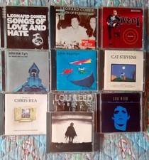Stock 10 CD Rock rari: Lou Reed, Sweet, John Martin, Chris Rea, Cat Stevens...