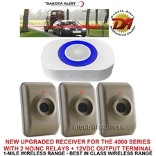 DAKOTA ALERT DCMA-4K PLUS WIRELESS ALARM + RELAYS + 12V OUTPUT - 3 SENSORS