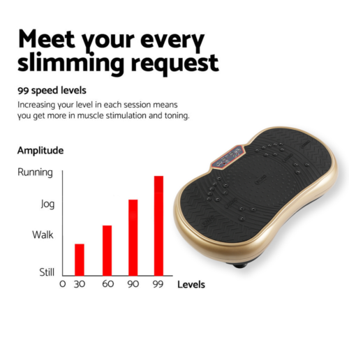 Exercise Vibration Machine Platform Fitness Vibrating Plate Full Body Workout - Picture 7 of 22