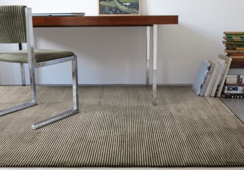 Modern Abstract Plain Stripe Rug Living Room Short Pile Soft Silky Velvety Rug - Picture 14 of 36
